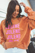 Ribbed Corduroy Oversized Sweatshirt